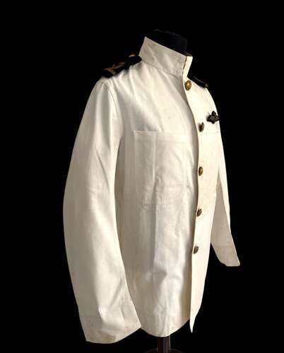 WW2 Royal Navy Fleet Air Arm Pilot’s White Summer Tunic
