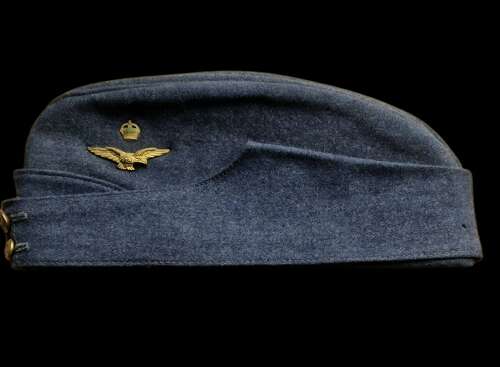 RAF Officer's Field Service Cap Size 7 1/4 1945 Dated.