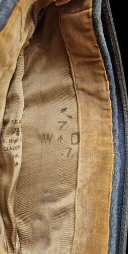 RAF Officer's Field Service Cap Size 7 1/4 1945 Dated.