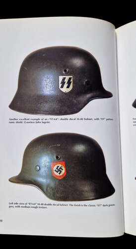 SS-Steel Parade and Combat Helmets book by Kelly Hicks.